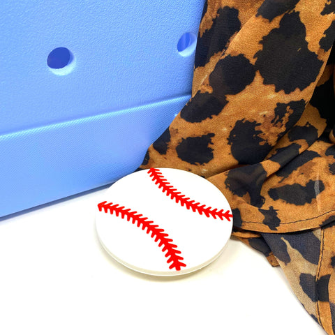Baseball Sport Charm for Bogg Bags – Durable Tote Bag Accessory | Made in USA Chatelet Manufacturing 