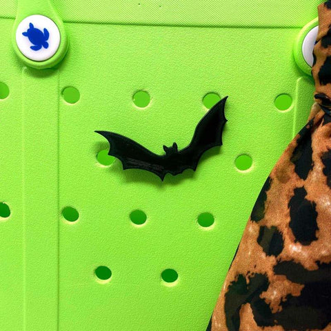 Halloween Bat Tote Bag Charm – Bogletts Spooky Accessory for Bogg Bags | Made in USA Chatelet Manufacturing 
