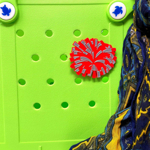 Cheerleading Pom Pom Bag Charm – Decorative Accessory for Bogg Bags | Made in USA Chatelet Manufacturing 