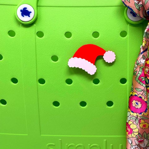 Christmas Candy Cane Tote Bag Charm – Festive Holiday Accessory | Made in USA Chatelet Manufacturing 