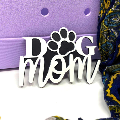 Abstract Dog Mom Bag Charm – Decorative Tote Accessory – Made in USA Chatelet Manufacturing 