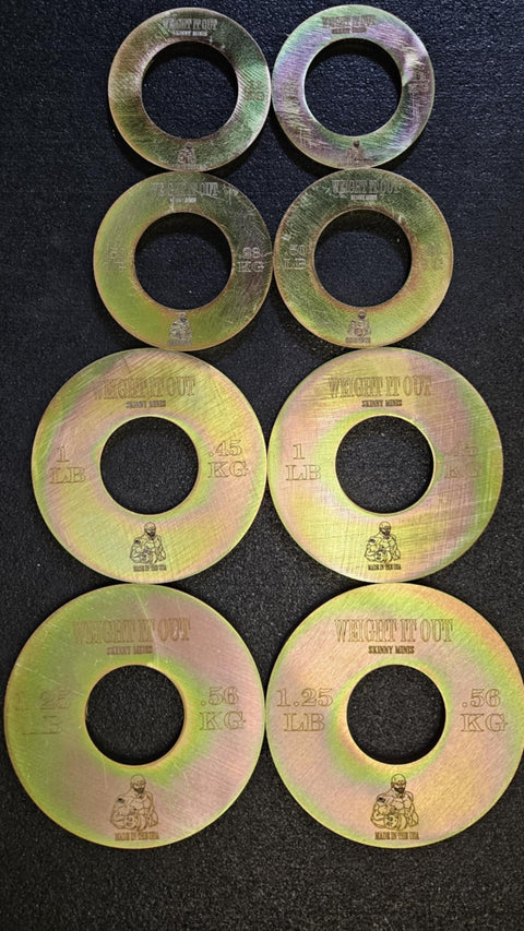 Fractional Mini Olympic Steel Weight Plates – Precision Solid Discs | Made in USA Weight It Out 