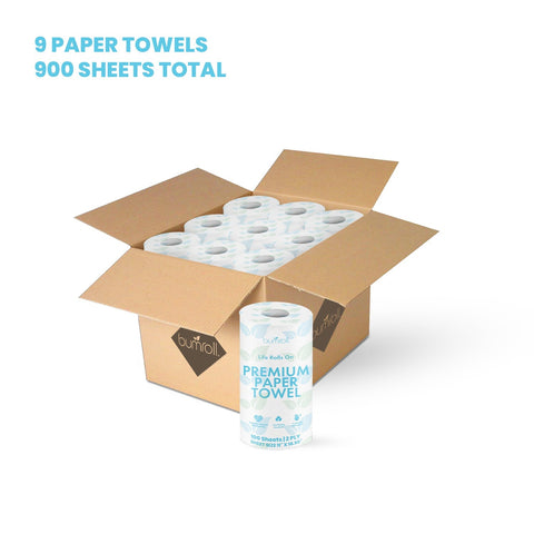 Bumroll Eco-Friendly Toilet Paper – 12 Rolls 400 Sheets 2-Ply | Made in USA Bumroll 