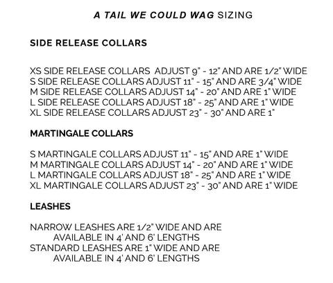A Tail We Could Wag Side-Release Dog Collar - Diamond Auburn Leathercrafters  item