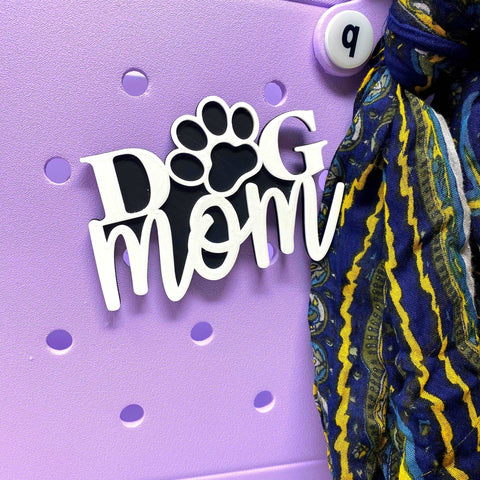 Abstract Dog Mom Bag Charm – Decorative Tote Accessory – Made in USA Chatelet Manufacturing 