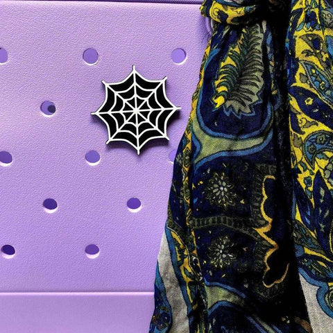 Halloween Spider Web Bag Charm – Tote Accessory for Bogg Bags | Made in USA Chatelet Manufacturing 