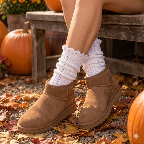 White Cable Knit Boot Socks with Delicate Lace Trim 11 Inch Crew Length – Lightweight Cotton Blend | Made in USA Catherine Cole  socks