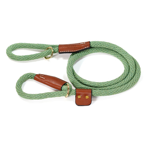6-Foot Cotton Rope Slip Lead – Soft Durable Leather Stopper – Auburn Leathercrafters | Made in USA Auburn Leathercrafters  item