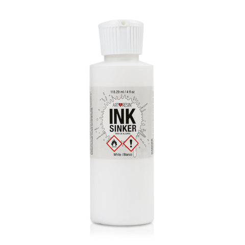 White Alcohol Ink Sinker for Resin Art – 4oz by ArtResin | Petri Dish Effects | Made in USA ArtResin  ResinTint