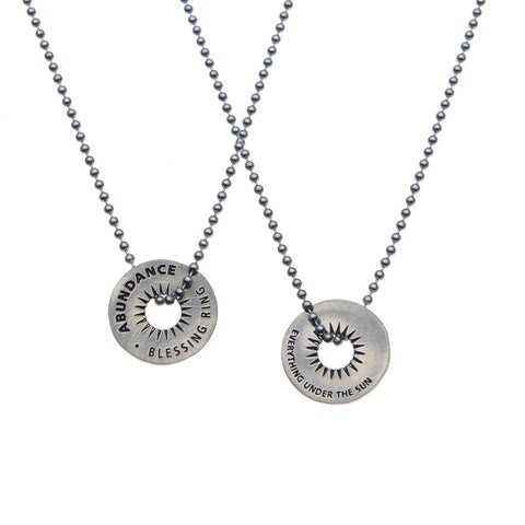 Abundance Blessing Ring Charm – Handcrafted Recycled Pewter Sun Symbol | Meaningful Gift | Made in USA Whitney Howard Designs  Blessing Ring