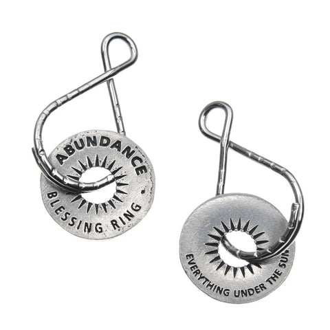 Abundance Blessing Ring Charm – Handcrafted Recycled Pewter Sun Symbol | Meaningful Gift | Made in USA Whitney Howard Designs  Blessing Ring