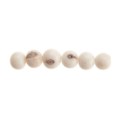Acai Seed Beaded Bracelet With Handcrafted Pewter Wax Seal Charm – Natural White Tones | Made in USA Whitney Howard Designs  Wax Seals Acai Seeds of Life