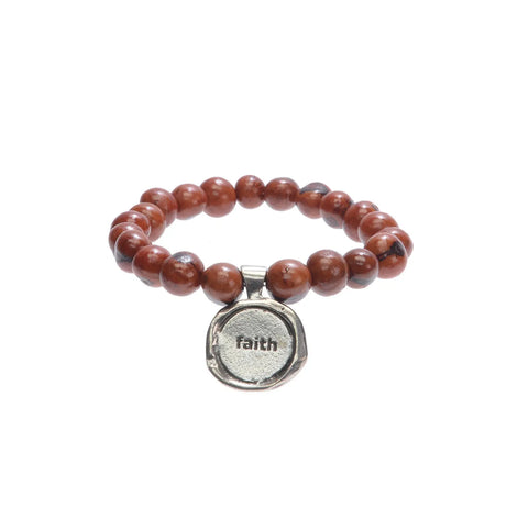 Acai Seeds of Life Bracelet With Wax Seal - Tiger Natural Beads Whitney Howard Designs  Wax Seals Acai Seeds of Life