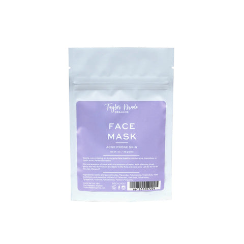 Acne Face Mask Taylor Made Organics  face mask