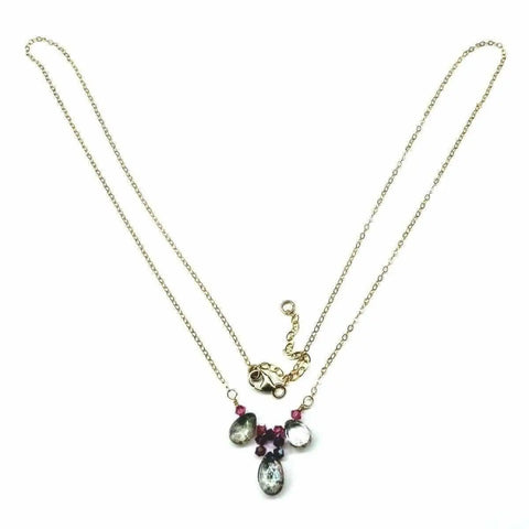 Adjustable 14K Gold Filled Gemstone Wire Wrapped Collier Necklace – Made in USA Alexa Martha Designs  Collier