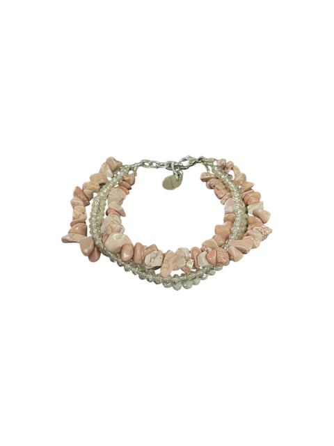 Adjustable 7.5 Inch Multi-Strand Gemstone Bracelet – Aquamarine, Rhodonite & Yellow Quartz | Handmade in USA Michelle Marie Boutique  Bracelets