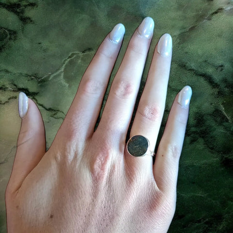 Adjustable Bohemian Resin Alloy Metal Ring – Handmade Artisan Jewelry in Multiple Colors | Made in USA Michelle Marie Boutique  Rings