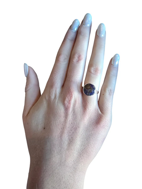 Adjustable Bohemian Resin Alloy Metal Ring – Handmade Artisan Jewelry in Multiple Colors | Made in USA Michelle Marie Boutique  Rings
