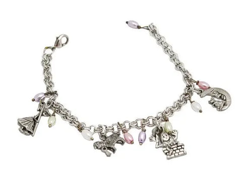 Adjustable Child’s Nursery Rhyme Charm Bracelet with Freshwater Pearls – Michelle Marie Boutique | Made in USA Michelle Marie Boutique  Bracelet