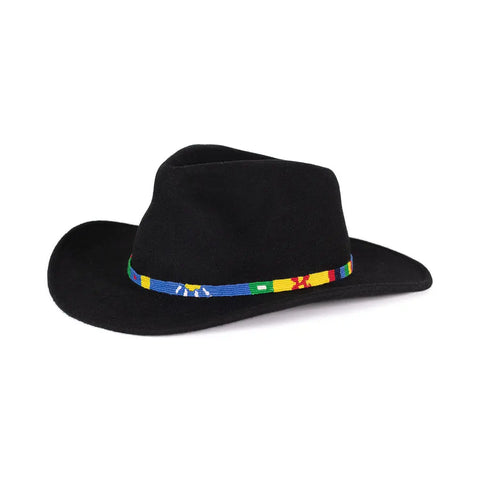 Adjustable Colorful Hatband Accessory – Leather Lace Closure – Small and Large Sizes | Made in USA Handcrafted Auburn Leathercrafters  item