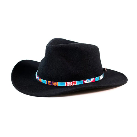Adjustable Colorful Hatband Accessory – Leather Lace Closure – Small and Large Sizes | Made in USA Handcrafted Auburn Leathercrafters  item