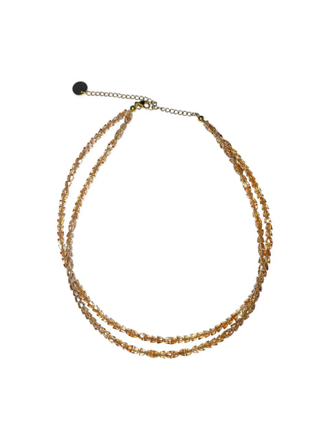 Adjustable Double-Strand Beaded Necklace 18-21 Inch – Gold Or Stainless Steel | Made in USA Michelle Marie Boutique  Necklaces