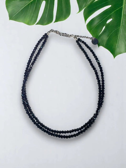 Adjustable Double-Strand Beaded Necklace 18-21 Inch – Gold Or Stainless Steel | Made in USA Michelle Marie Boutique  Necklaces