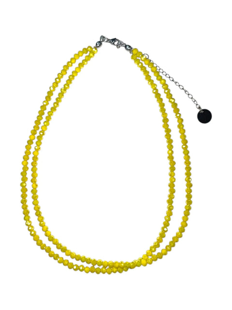 Adjustable Double-Strand Beaded Necklace 18-21 Inch – Gold Or Stainless Steel | Made in USA Michelle Marie Boutique  Necklaces