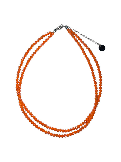 Adjustable Double-Strand Beaded Necklace 18-21 Inch – Gold Or Stainless Steel | Made in USA Michelle Marie Boutique  Necklaces
