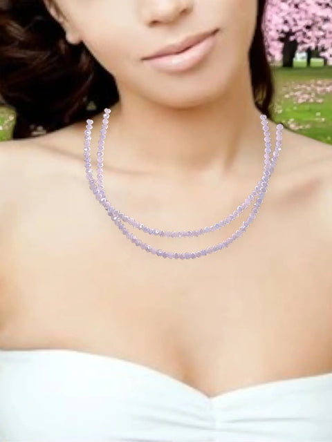 Adjustable Double-Strand Beaded Necklace 18-21 Inch – Gold Or Stainless Steel | Made in USA Michelle Marie Boutique  Necklaces
