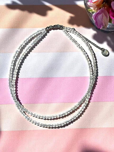 Adjustable Double-Strand Beaded Necklace 18-21 Inch – Gold Or Stainless Steel | Made in USA Michelle Marie Boutique  Necklaces