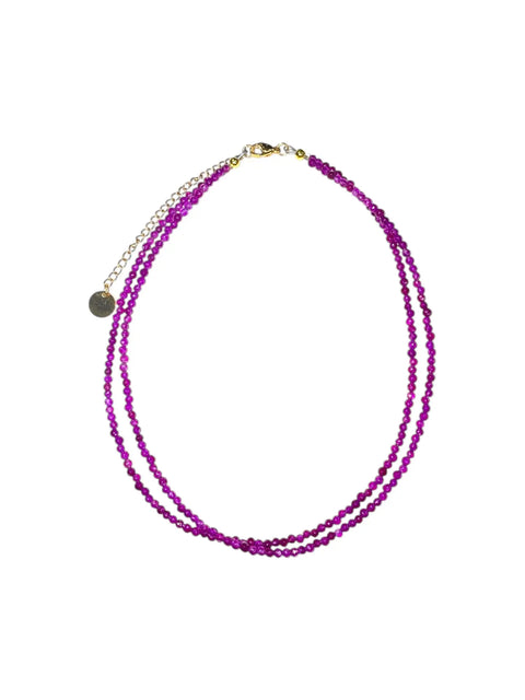 Adjustable Double-Strand Beaded Necklace 18-21 Inch – Gold Or Stainless Steel | Made in USA Michelle Marie Boutique  Necklaces