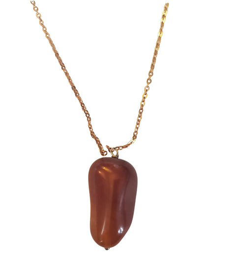 Adjustable Gemstone Pendant Necklace with Sterling Silver or Gold Plated Chain – Made in USA Michelle Marie Boutique  Necklace
