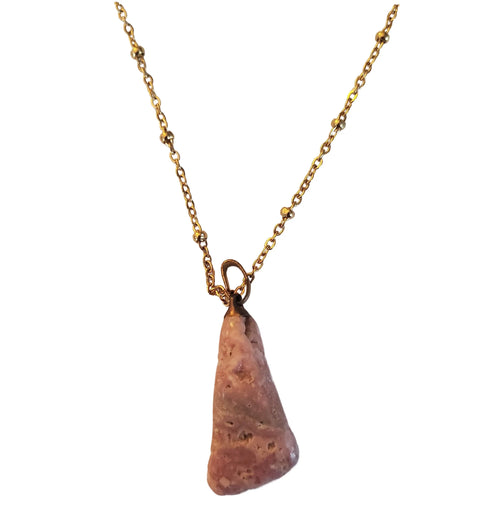 Adjustable Gemstone Pendant Necklace with Sterling Silver or Gold Plated Chain – Made in USA Michelle Marie Boutique  Necklace