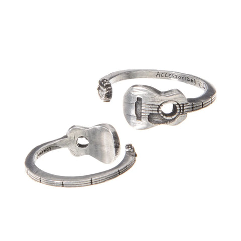 Adjustable Guitar Music Lover Cuff Ring – Inspirational Music Jewelry | Made in USA Whitney Howard Designs  InspireRings