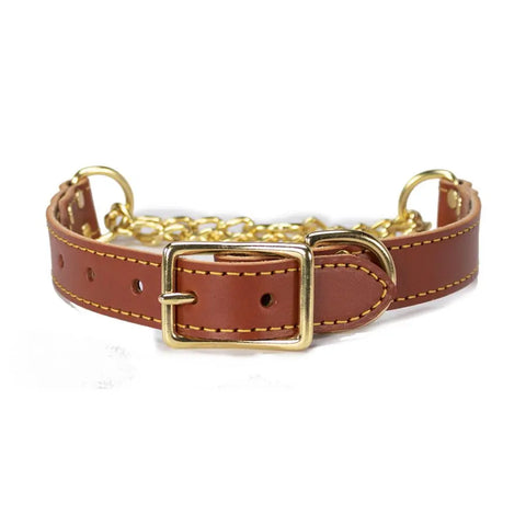 Adjustable Leather Martingale Dog Training Collar 10-26 Inch – Durable Bridle Leather – Auburn Leathercrafters | Made in USA Auburn Leathercrafters  item