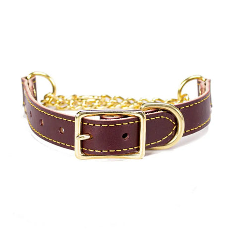 Adjustable Leather Martingale Dog Training Collar 10-26 Inch – Durable Bridle Leather – Auburn Leathercrafters | Made in USA Auburn Leathercrafters  item