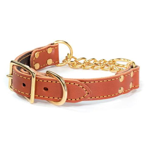Adjustable Leather Martingale Dog Training Collar 10-26 Inch – Durable Bridle Leather – Auburn Leathercrafters | Made in USA Auburn Leathercrafters  item