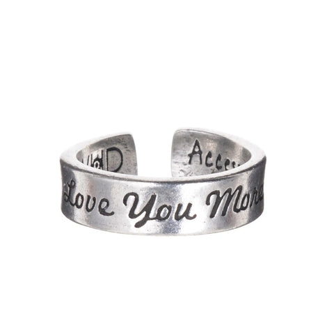 Adjustable Love You More Inspirational Ring – Sentimental Jewelry Gift | Handmade in USA Whitney Howard Designs  InspireRings