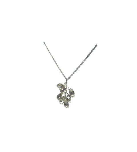 Adjustable Mini Crystal Cluster Necklace – Sparkling Color Options on Silver Chain | Made in USA Jewelry Michelle Marie Boutique  Necklace