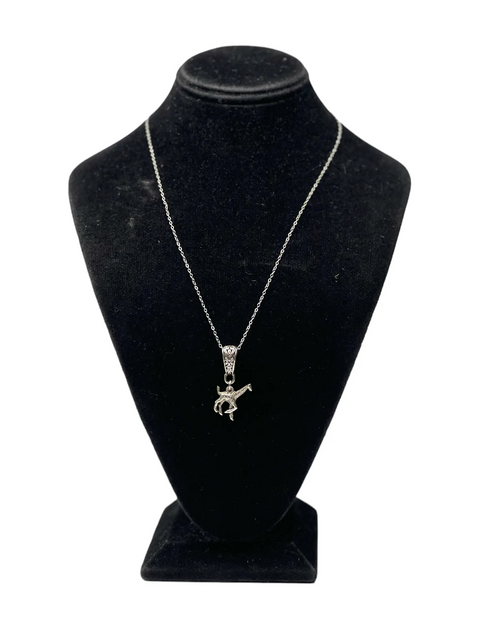 Adjustable Pewter Giraffe Charm Necklace – Nature-Inspired Jewelry Gift | Made in USA Michelle Marie Boutique  Necklace