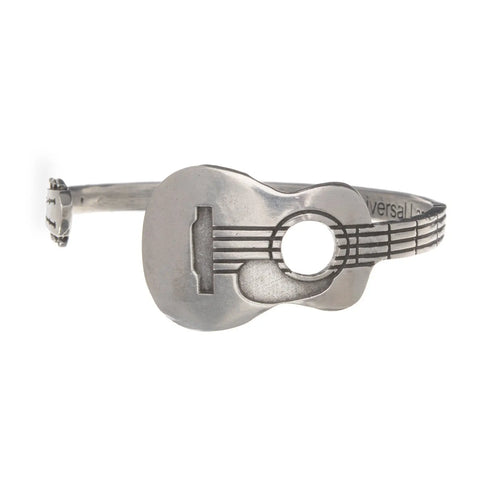 Adjustable Pewter Guitar Cuff Bracelet – Musician Gift Jewelry | Made in USA Wrist Accessory Whitney Howard Designs  Cuff Bracelets