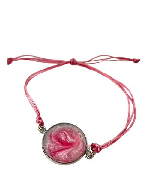 Adjustable Pink Resin Marble Bracelet – Breast Cancer Support Jewelry – Handmade | Made in USA Michelle Marie Boutique  Bracelets