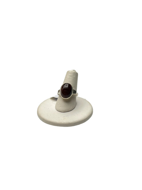 Adjustable Red Tiger Eye Gemstone Ring – Sterling Silver Band | Handmade Jewelry Made in USA Michelle Marie Boutique  Rings