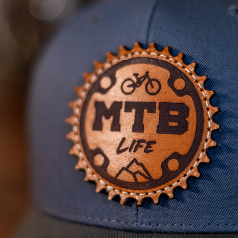 Adjustable Richardson 112 Snapback Hat – Genuine Leather MTB Life Design – American-Made Apparel | Made in USA KC Laser Co  Hat
