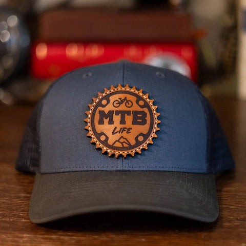 Adjustable Richardson 112 Snapback Hat – Genuine Leather MTB Life Design – American-Made Apparel | Made in USA KC Laser Co  Hat