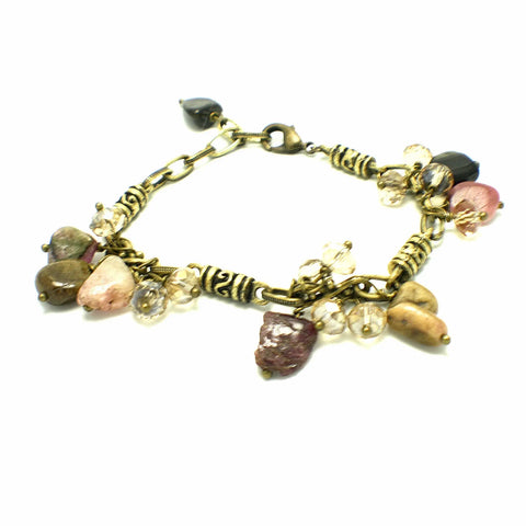 Adjustable Tourmaline Gemstone Bracelet 7-Inch With Gold Plated Finish – Hypoallergenic Charm Jewelry | Made in USA Michelle Marie Boutique  Bracelet