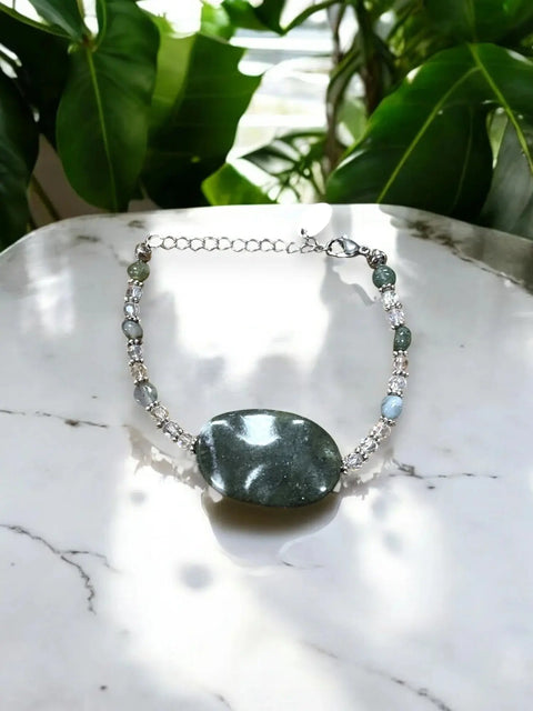 Adjustable Tree Jasper Gemstone Bracelet – Nature-Inspired Crystal Jewelry | Made in USA Michelle Marie Boutique  Bracelets