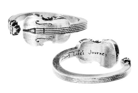 Adjustable Violin Musician Cuff Ring – Handcrafted Musical Instrument Jewelry | Made in USA Whitney Howard Designs  InspireRings