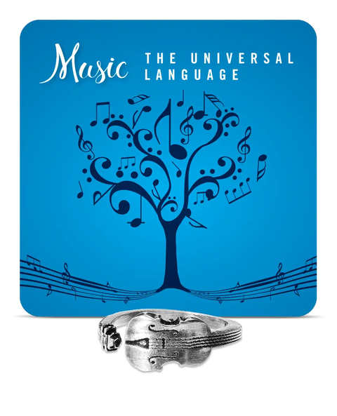 Adjustable Violin Musician Cuff Ring – Handcrafted Musical Instrument Jewelry | Made in USA Whitney Howard Designs  InspireRings
